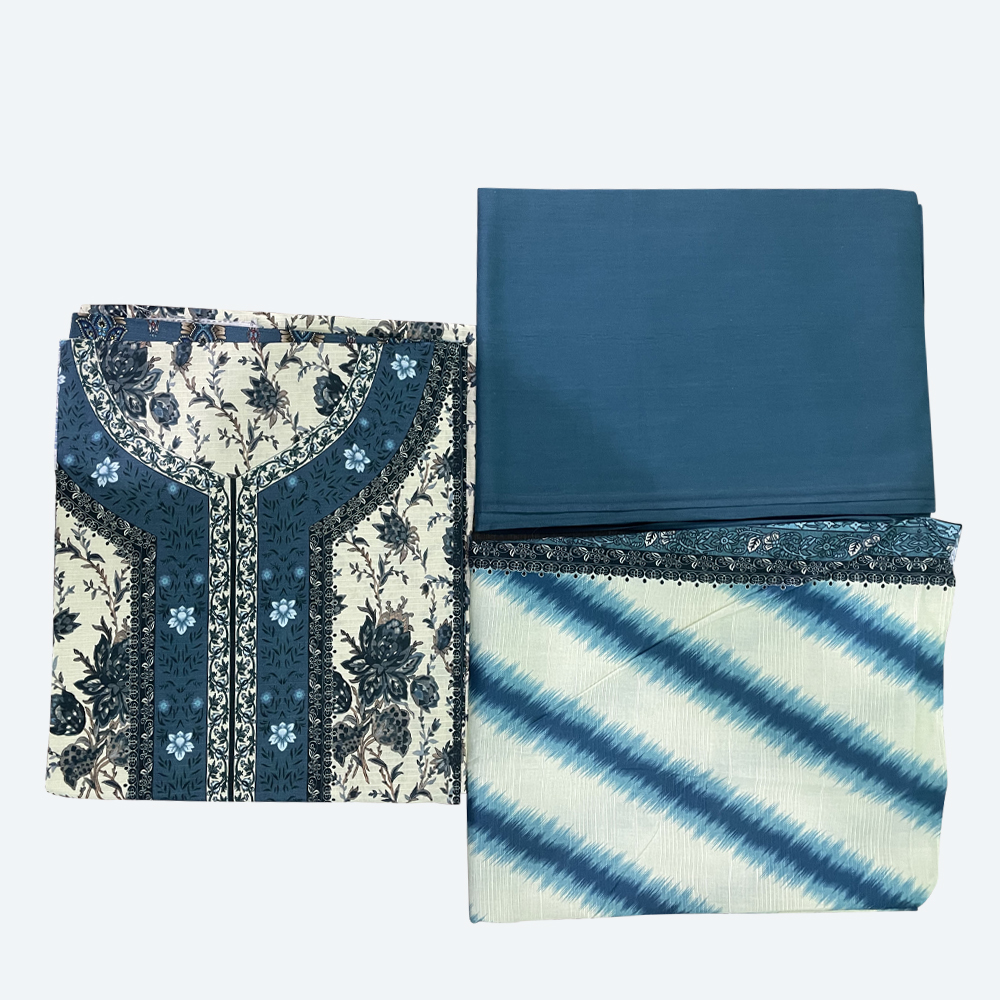 Printed Khaddar Three Piece in Bangladesh