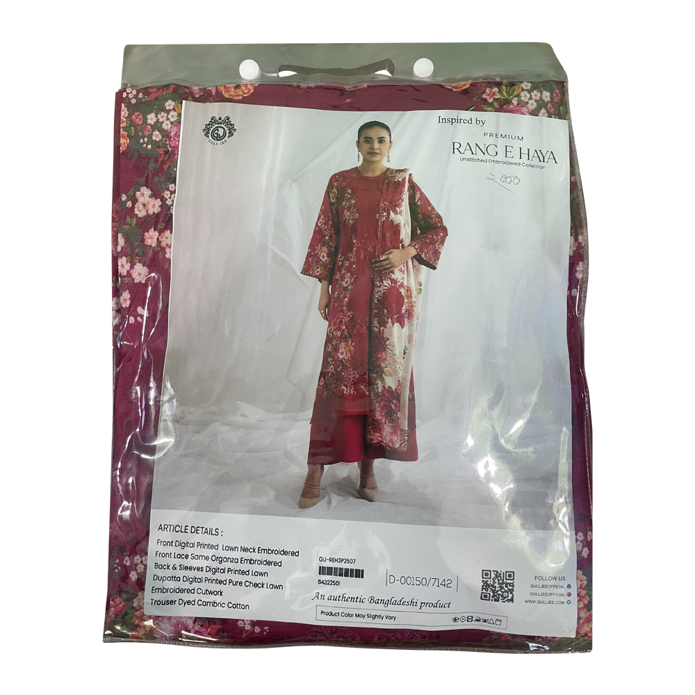 Pakistani Inspired Rang-e-Haya Digital Printed Lawn Three Piece